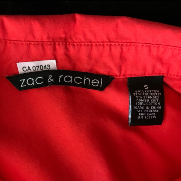 Zac & Rachel fitted 3/4 sleeve button up shirt - Picture 7 of 7